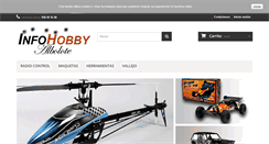 Desktop Screenshot of infohobbyalbolote.com